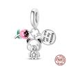 Новый в Authentic Charm медный Шарм-бусина Покер Шармы Бусина Совместим с 3 мм Аутентичные Женские Браслеты Ожерелья Сделай Сам Изящные Украшения Подарок