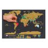 Scratch World Map Стильная мелко напечатанная настенная скретч-карта-постер для любителей путешествий