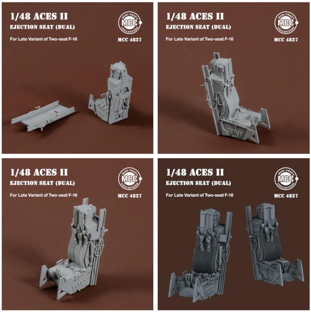 Minecraft Collection Late Model ACESII Ejection Seat 2 Pieces Пластиковые детали модели MCC4827 1/48 F-16 Two-Seater (Самолет)