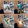 Красочный чехол для телефона с колибри для iPhone 17,16,15,14,13,12,11,Pro,XS,Max,Plus,Mini,SE4,E Белый Матовый Ударопрочный Чехол