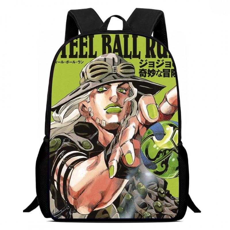 JoJos Bizarre Adventure Cartoon Kids Backpack School Lightweight Ergonomic Double Strap Bag With Printed Design Grades