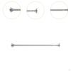 Extendable Garment Hanging Bar Durable Wardrobe Rod for Bedroom