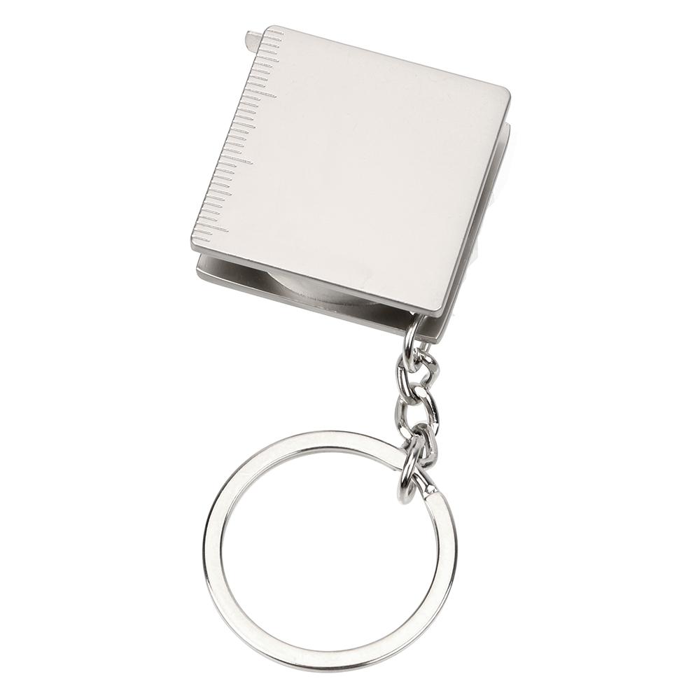 Рулетка, брелок, линейка из нержавеющей стали, измерительные инструменты, кольцо для ключей, выдвижная линейка