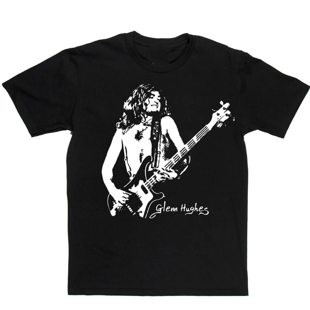 НОВЫЙ Glenn Hughes Музыкальная Звезда Плотный Хлопок Черная Футболка S-5XL BT517 Унисекс Футболка