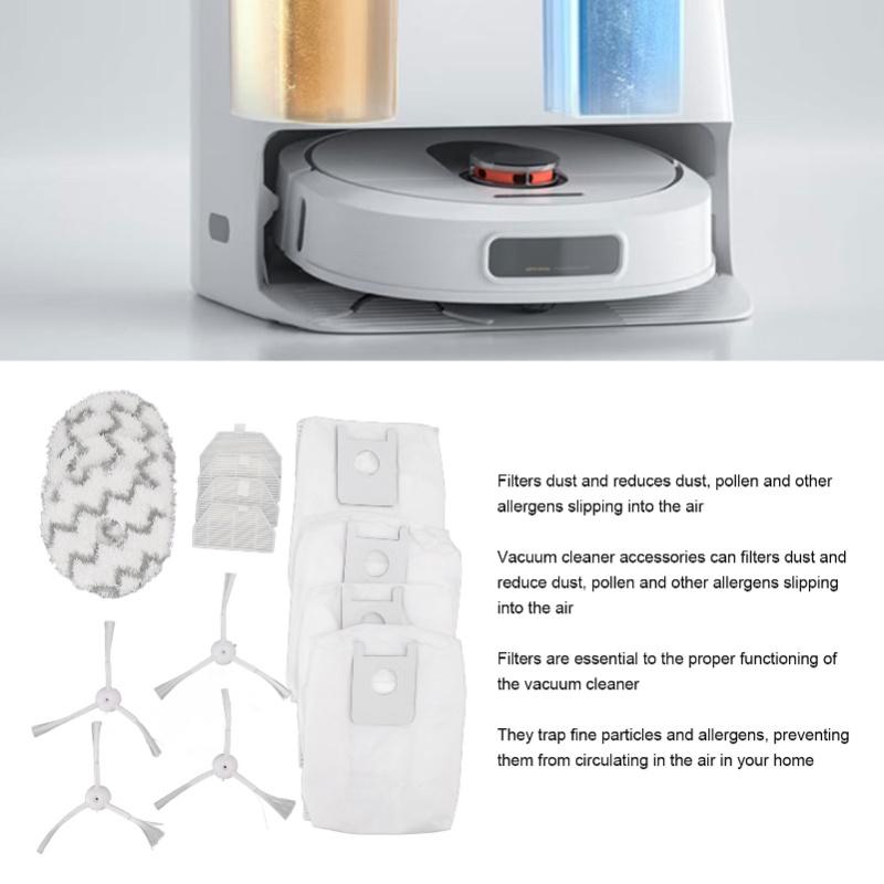 Dust Bag Filter Rag Side Brush Set Robot Vacuum Cleaner Accessories For Roidmi EVA SDJ06RM