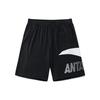 American Vintage Logo Print Knitted Sports Casual Shorts Men Shorts Black 952328310-1