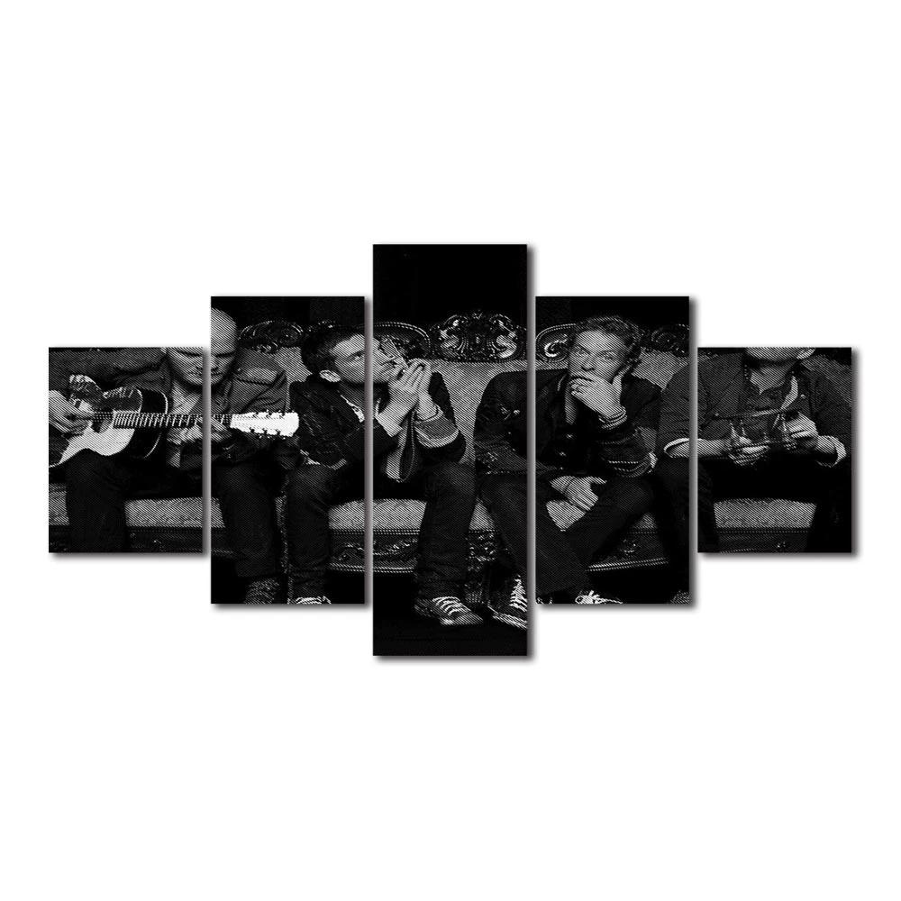Prints HD Music Poster 5 PCS Band Cold-play Canvas Painting Art Wall Picture Home Decor Modern for Linving Room No Frame Modular