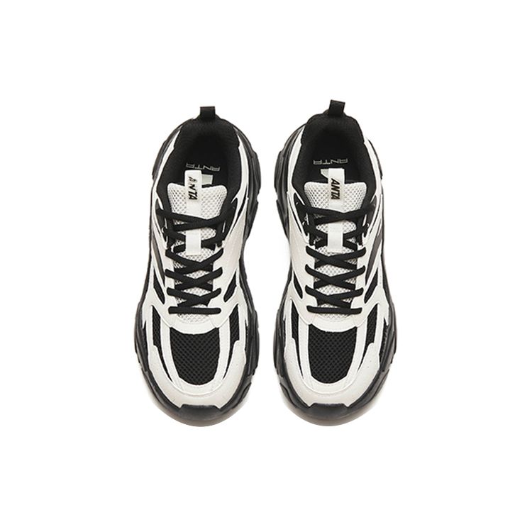 Anta Удобные низкие кроссовки для повседневной носки женские кроссовки черные белые 122258891-3