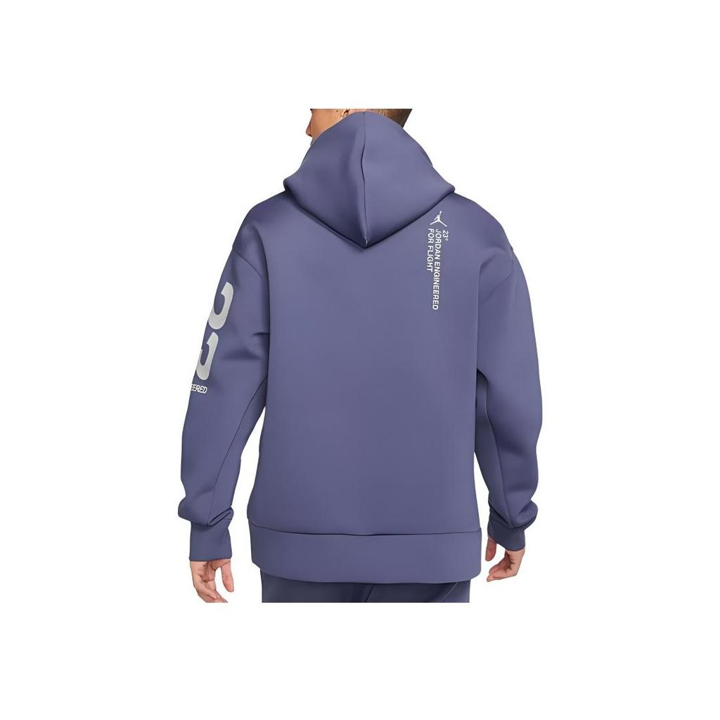 Jordan 23 Engineered Letter Print Pattern Вязаная толстовка с капюшоном Мужские топы Фиолетовый CD6059-557