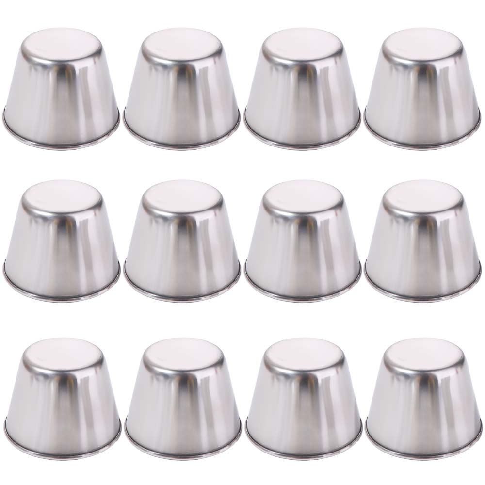 12PCS/SET Stainless Steel Barbecue Dipping Cup 304 Stainless Steel Seasoning Dish Barbecue Season