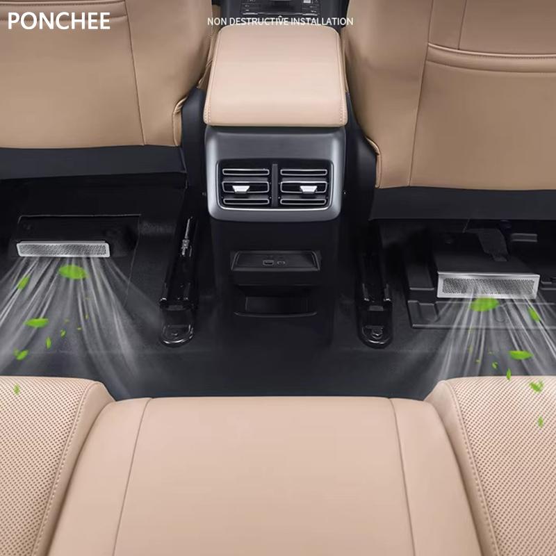 For BYD Sealion 5 DM-i 2025-2026 Under The Seat Outlet Dust Cover Rear Air Conditioning Protective Cover Stickers Auto Supplies