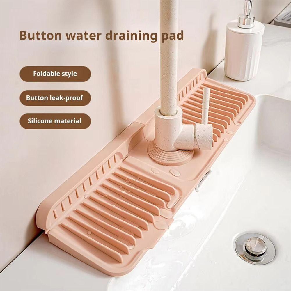 1Pcs Silicone Quick-drying Sink Mat Drying Pad Splash Guard  for Bathroom Kitchen Sink Faucet