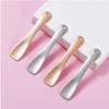 1pcs Metal Zinc Mini Cosmetic Spatula Curved Scoop Gold Silver Makeup Accessories Mask Cream Spoon Eye Cream Stick Beauty Scoop