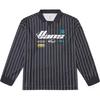 Casual Comfortable Striped Polo Long Sleeve College Style T-Shirt Men Tops Black VN000NEXEE7