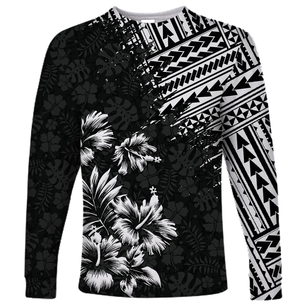 2024 New Men's Long-sleeved T-shirt 3d Printed Polynesian Flower Print Men's Autumn Tops Casual Round Neck Street T-shirt