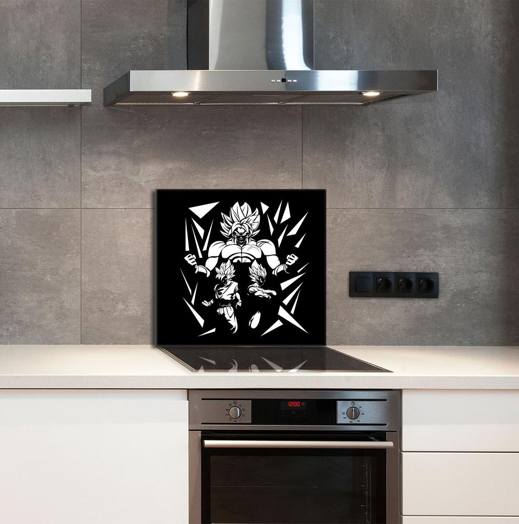PANEL SZKLANY DO KUCHNI 65x60 Anime