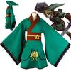 Изысканный зеленый костюм юката кимоно для косплея для поклонников The Legend of Zelda
