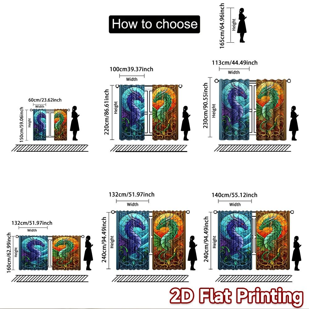 2D flat Photography Backdrop Party Backdrop Colorful Dragon 100% Polyester Festive Wall Decor Perfect for Holiday home decor