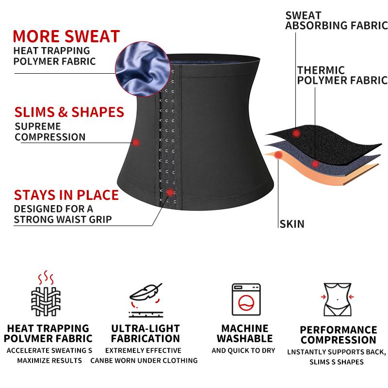 Mens Abdomen Reducer Sweat Slimming Trimmer Belt Fitness Corset Sauna Body Shaper Waist Trainer Belly Shapewear Slim Ultra Light