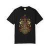 Sword Blooms Through the Music Box Art Nouveau Clockwork T-Shirt Black