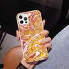 Модный Золотой Розовый Геометрический Мраморный Чехол Для Телефона Для iPhone 17 Air 16 Pro Max 16E 15 + 14 Plus 11 12 13 Mini 7 8 SE Подарок Печатный Чехол