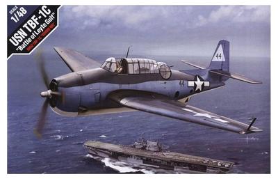 Academy 1/48 масштаб ВМС США TBF-1C Avenger Битва за Лейте пластиковый набор 12340