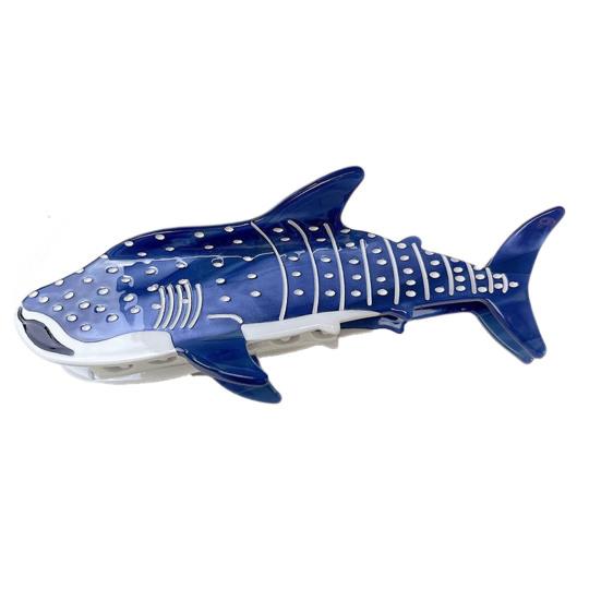 Женская заколка для волос в форме китовой акулы, заколка для волос с уксусной кислотой, противоскользящая большая заколка, заколка на заднюю часть головы, заколка для волос, аксессуары для головы