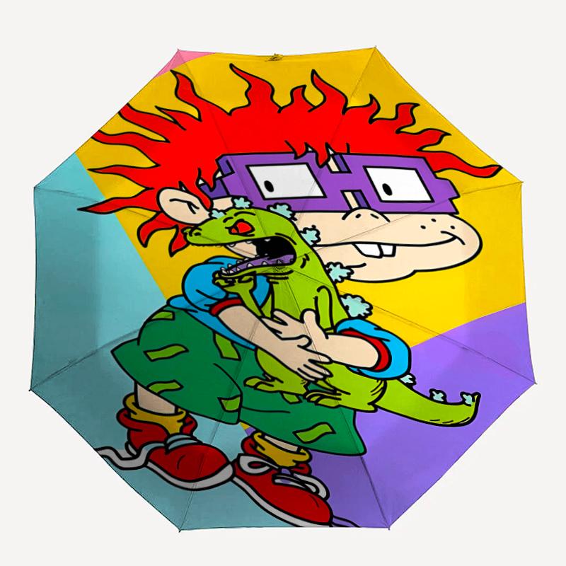 1pc Rugrats in paris4 Umbrella, Sun Protection, And UV Shielding. It Has Eight Sturdy Ribs for Outdoor Use And Perfect Gift