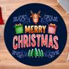 Christmas Round Carpet Washable Bedroom Rug Chair Swivel Floor Mat Bedroom Living Room Funny Children's Room Floor Mats