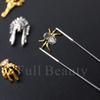 Nail Art Accessories, Halloween Skeleton Spider Skeleton Hand Metal Alloy Nail Accessories Bag