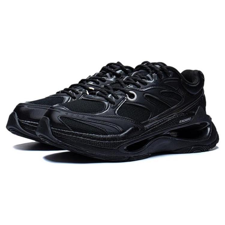 Li Ning Exceed Infinity Износостойкие Дышащие Низкие Повседневные Кроссовки Мужские Черные AZGT003-4