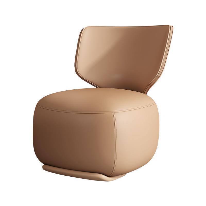 Log Light Luxury First Class Cabin Lounge Sofa Chair Nordic Living Room Fabric Low Stool Balcony Leisure Chair 2024 New