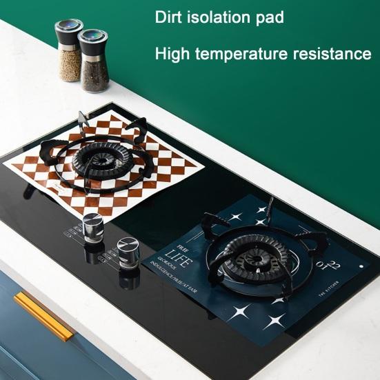 Fireproof Gas Stove Mat Keep Clean Oil-proof High Temperature Resistant Protection Anti-oil Pad Kitchen Supply