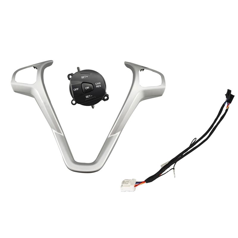Cruise Control Switch Wiring Kit Steering Wheel Frame Trim Button For Ford Fiesta MK7 MK8 Ecosport 2013 99E740AA321434