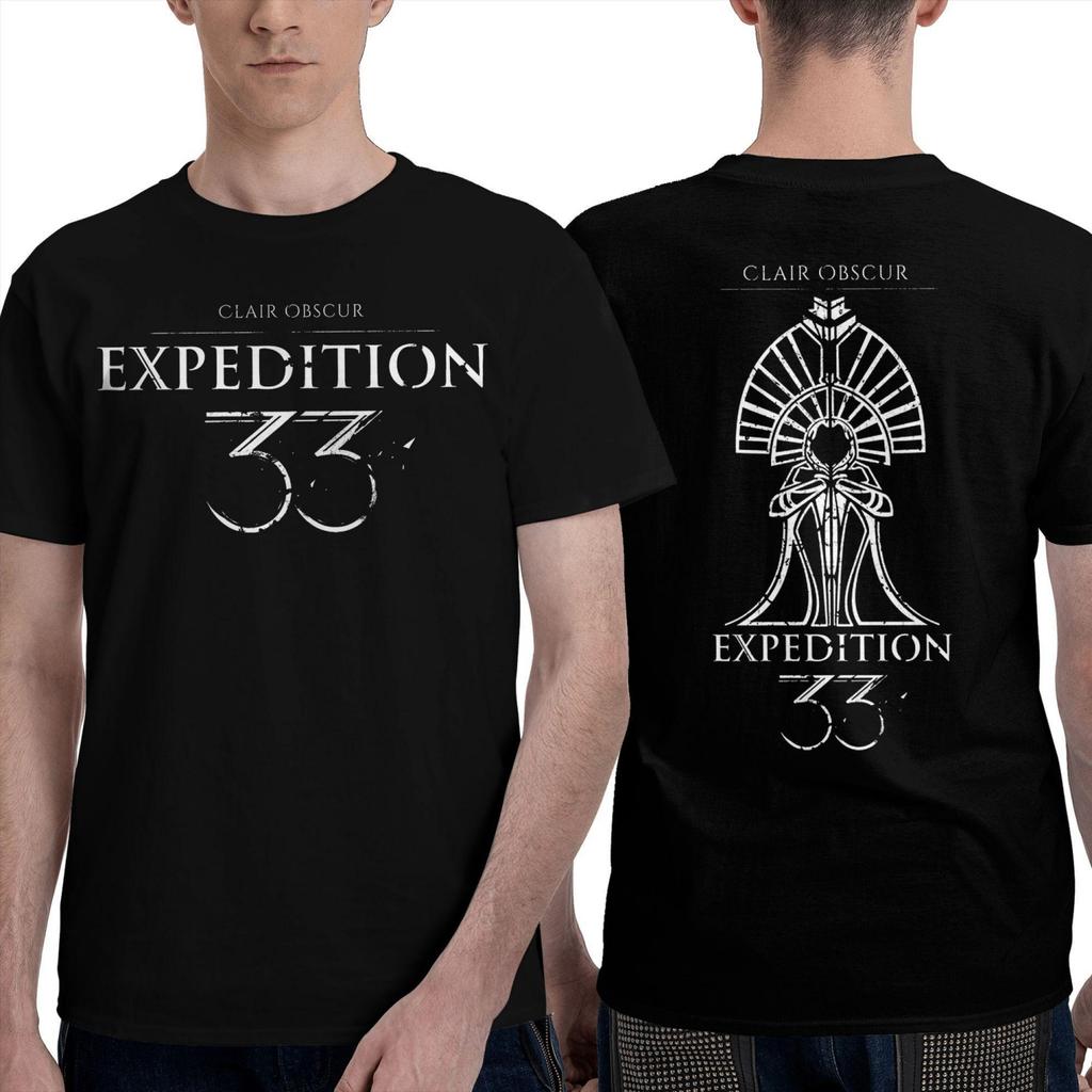 Винтажная футболка Clair Obscur Expedition 33 The Paintress Футболки Модная футболка для мужчин Летняя Y2K Веселые повседневные футболки с коротким рукавом