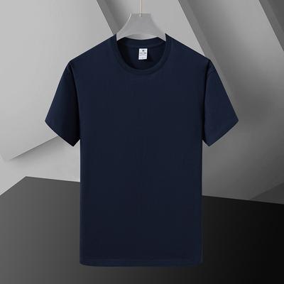 Новая мужская молодежная однотонная футболка с короткими рукавами из гребенного хлопка, мужская рубашка-подкладка на весну и осень, модный универсальный топ
