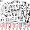 French Style Nails Art Stamp Plates Leaf Flower Nail Printing Image Manicure Stamping Tools