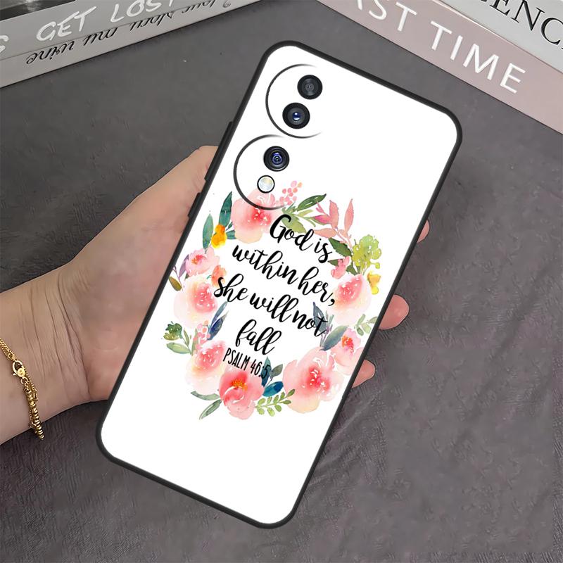 Bible Qutoes Verse Belief God Jesus Case For Honor Magic 6 5 Pro 10 50 70 90 Lite X7 X8 X9 X6a X7a X8a X9a X8b X9b Back Cover