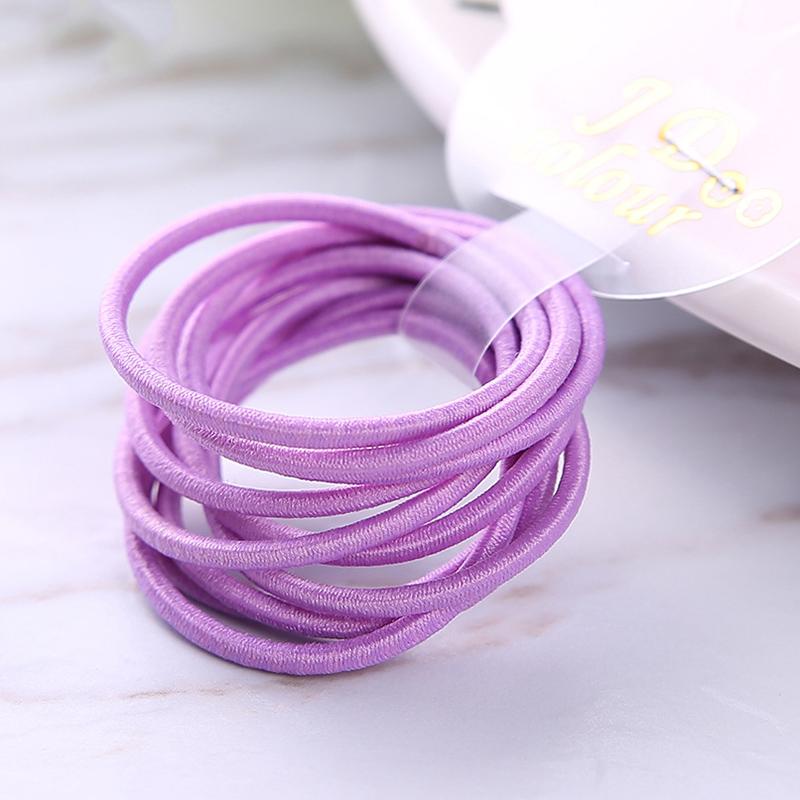 100PCS/bags 2mm Diameter 3cm Kids Nylon Elastic Hair Bands Ponytail Holder Rope Elasticity Hair Ties for DIY Hair Accessories