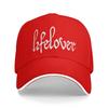 Летние Новые Бейсболки Lifelover Белые Однотонные с Логотипом Мерч Для Унисекс Женщин Тракеры Ретро Депрессивный Рок Кепка от Солнца Регулируемая
