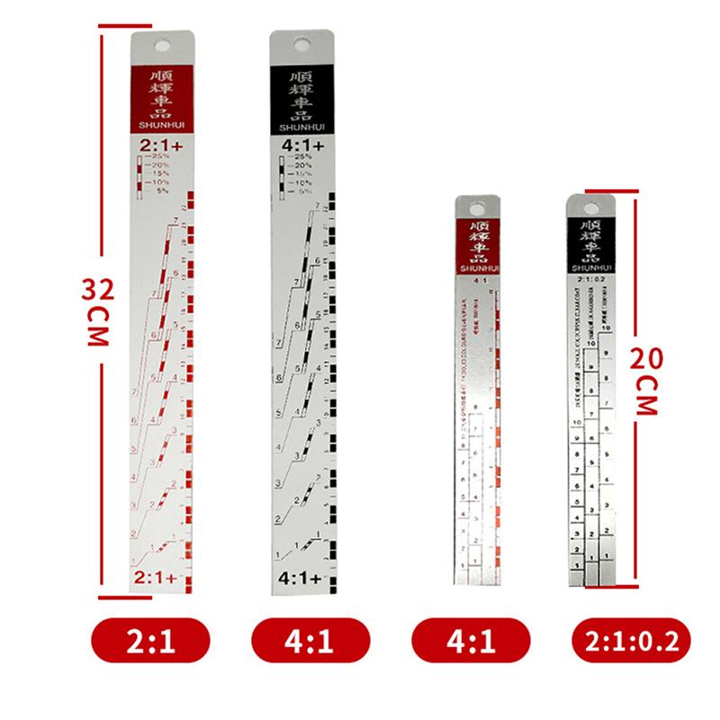 Инструмент для смешивания Стандартная линейка для автомобильной краски Подходит для автомобильной краски Линейка Инструмент для краски
