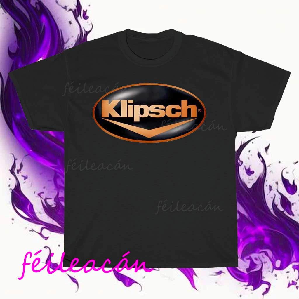 Новая американская футболка Klipsch с логотипом, смешная, размеры от S до 5XL