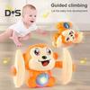 Baby Toys Monkey Crawling Toy Educational Electric Roll And Glow Monkey Toy with Light-up Sounds Voice-Activated Mode Interactive Sensory Toy for