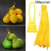 100 шт. Мешки для хранения мусора, фруктов, овощей, многоразовая упаковка, пластиковые сетчатые мешки с пряжкой
