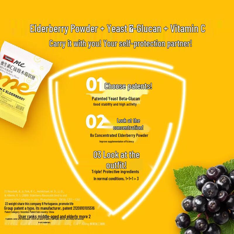 Swisse Vitamin C Elderberry Gummies