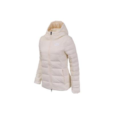 Сплошной логотип с принтом букв и длинными рукавами, капюшоном, женская куртка-пуховик розового цвета AJ7424-838