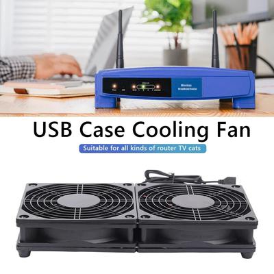 5 В USB Вентилятор для охлаждения роутера DIY Кулер для ПК ТВ-бокс Беспроводной Бесшумный Тихий Питание от USB DC 120 мм 240 мм Вентилятор 12 см с винтами Защитная сетка