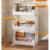 Miflame Foldable Multi-Layer Storage Cart