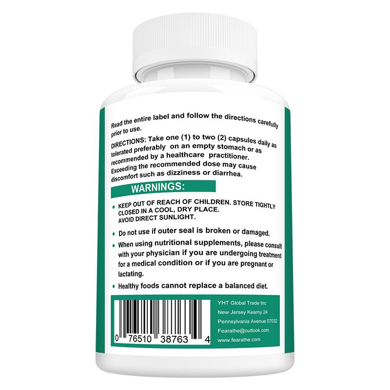 Fearathe Calm Support Supplement, with Ashwagandha, Rhodiola & Bacopa, 120 Veggie Caps