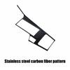 For Peugeot 408  2024 Central control gear shift decorative frame carbon fiber pattern black titanium brushed panel sticker